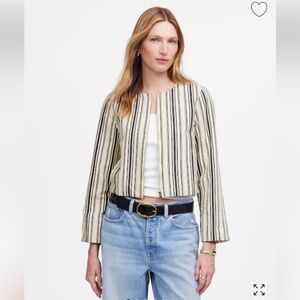 Madewell Crop Jacket Zip-Up. Size Small.